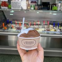 Chocolate and coconut   at Gelateria Tramonti in Cartagena