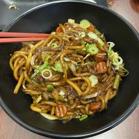 Yakisoba (very salty, and wish it had tofu added)   at Samurai Bowl in Christchurch