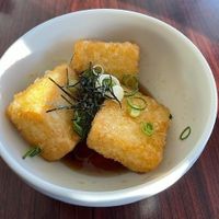 agadashi tofu starter at Samurai Bowl in Christchurch