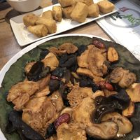 Steamed “Chicken” and fungus. at Vegetarian Kitchen 素食園坊 in Hong Kong Island