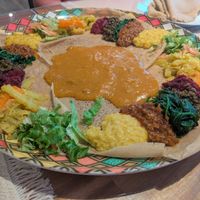 Vegetarian plate for 3 at Awash in Geneva