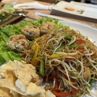 Fried noodles  at Bodhi Leaf Eatery in Denpasar
