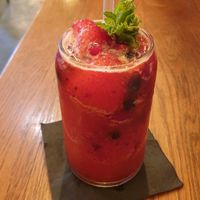 berry alcoholic drink at Four One Six (416) in Tel Aviv