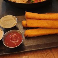 polenta fries at Four One Six (416) in Tel Aviv