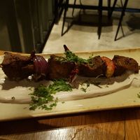 Hot skewer at Four One Six (416) in Tel Aviv