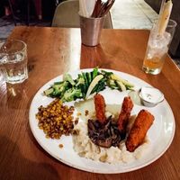 Country Plate and Spicy Lemonade at Four One Six at Four One Six (416) in Tel Aviv