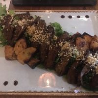 Steak salad at Four One Six (416) in Tel Aviv