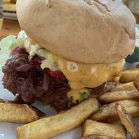 tasty burgers  at Balans Bistro in Bratislava