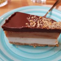 The snickers cake at Balans Bistro in Bratislava