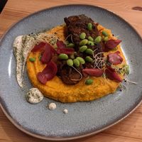 Seitan Medallions at Balans Bistro in Bratislava