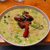 Risotto and seitan at Balans Bistro in Bratislava