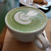 Matcha latte at Balans Bistro in Bratislava