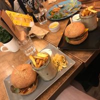 Mexican and Green Burgers with Mushroom Quesadilla! at Balans Bistro in Bratislava