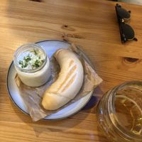 Local „salad“ (first starter on the menue, like a fish salad - very tasty!!)  at Balans Bistro in Bratislava