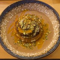 Dessert from the menu. There are also daily options at Balans Bistro in Bratislava