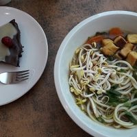 ramen + oreo cake (both weren't THE BEST i've ever eaten but ok) at Balans Bistro in Bratislava