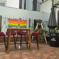 terrace at Balans Bistro in Bratislava