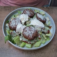 Cesar's salad at Balans Bistro in Bratislava