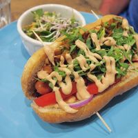 Vegdog at Balans Bistro in Bratislava