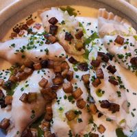 Dumplings at Balans Bistro in Bratislava