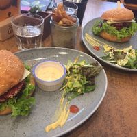 vegan burgers at Balans Bistro in Bratislava