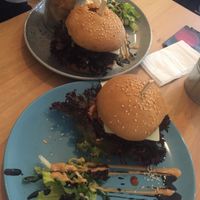 vegan burgers at Balans Bistro in Bratislava