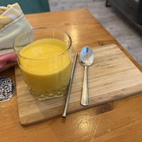 Mango smoothie  at Balans Bistro in Bratislava