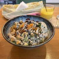 Salmon bowl  at Balans Bistro in Bratislava