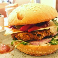 Mexican burger at Balans Bistro in Bratislava