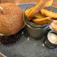 Balans Burger with Chips for 6,50€ at Balans Bistro in Bratislava