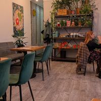 Back seating area at Balans Bistro in Bratislava