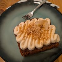 Banana bread at Balans Bistro in Bratislava