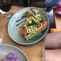 Hot dog  at Balans Bistro in Bratislava