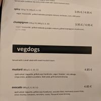 Food menu page 3/4 at Balans Bistro in Bratislava