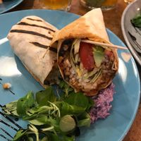 The burrito is amazing!! Looks simple but it’s one of the best I’ve had! at Balans Bistro in Bratislava