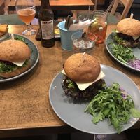 vegan burgers at Balans Bistro in Bratislava