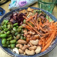 Buddha bowl at Balans Bistro in Bratislava