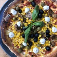 Pizza at Balans Bistro in Bratislava