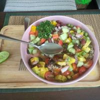 Rainbow salad bowl at Reform Kafe in Chiang Mai