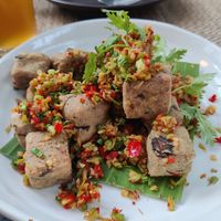 Tofu & chili sauce (highly recommend) at Reform Kafe in Chiang Mai