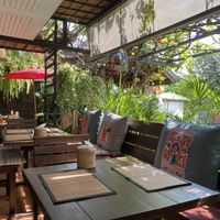 garden area  at Reform Kafe in Chiang Mai