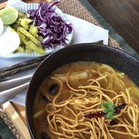 Khao soi  at Reform Kafe in Chiang Mai