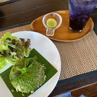 Fried rice with pesto - tasty! at Reform Kafe in Chiang Mai