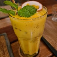 Mango and passion fruit smoothie at Reform Kafe in Chiang Mai