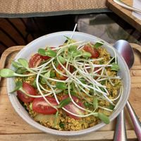 Scrambled tofu   at Reform Kafe in Chiang Mai