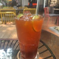 Iced Thai Tea with Lime  at Reform Kafe in Chiang Mai