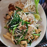 Pad Thai with mushrooms at Reform Kafe in Chiang Mai