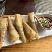 Spring rolls   at Reform Kafe in Chiang Mai