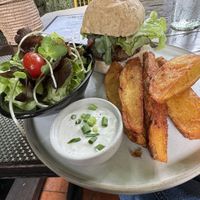 Chickpea Quinoa Burgerr  at Reform Kafe in Chiang Mai