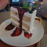 Lime and blueberry cake - this was incredible at Reform Kafe in Chiang Mai